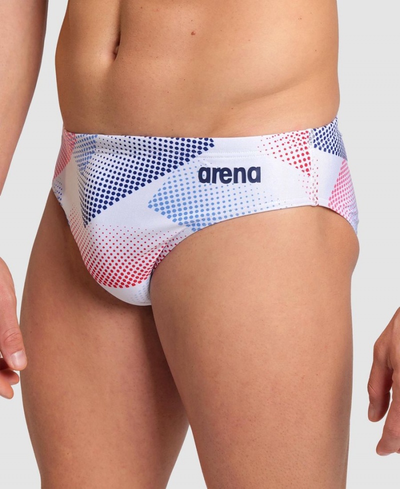 Arena Halftone Schwimmhose Weiß Mehrfarbig | UXN90I-740