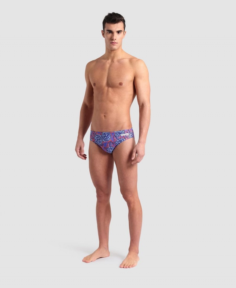 Arena Hydrange Bouquet Schwimmhose Navy Rot Blau | KHL67C-931