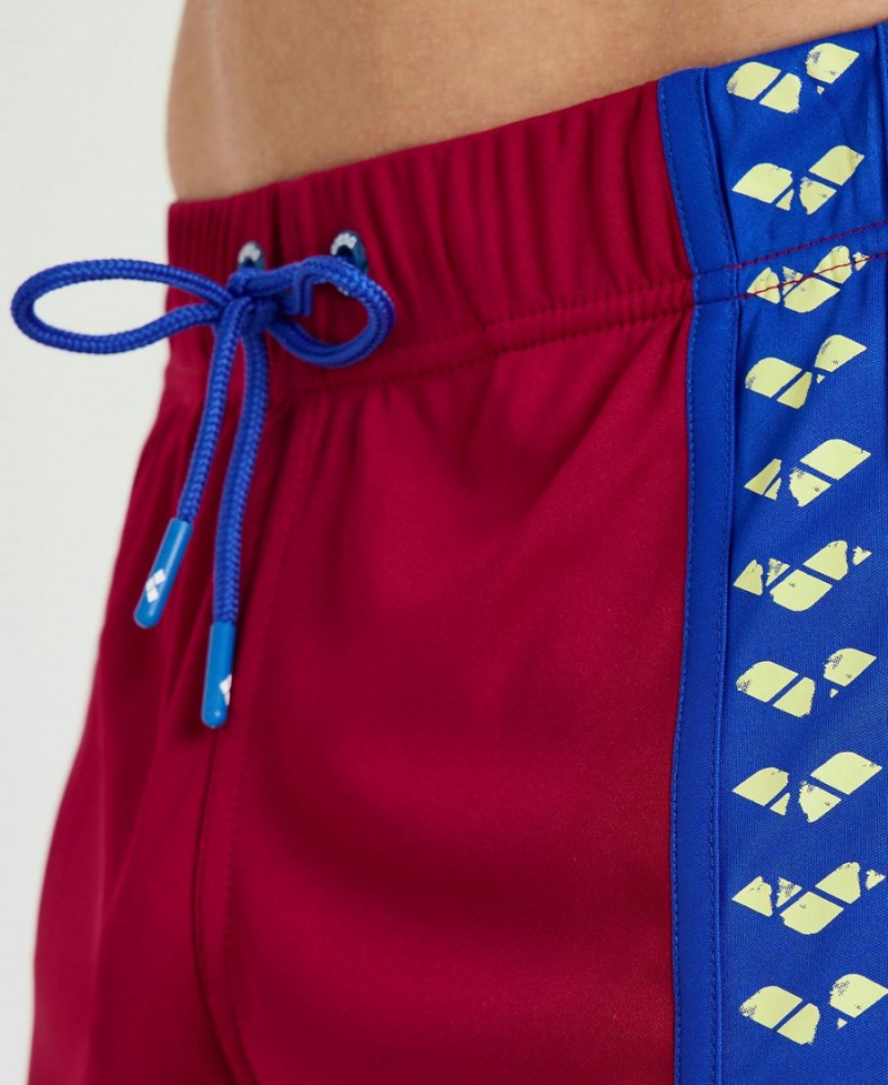 Arena Icons Beach Bermuda Kurze Hose Bordeaux Blau | XNP10W-832