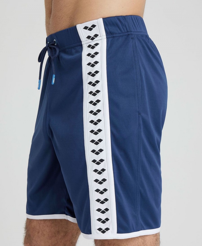 Arena Icons Beach Bermuda Kurze Hose Navy Weiß | SJC88Z-801