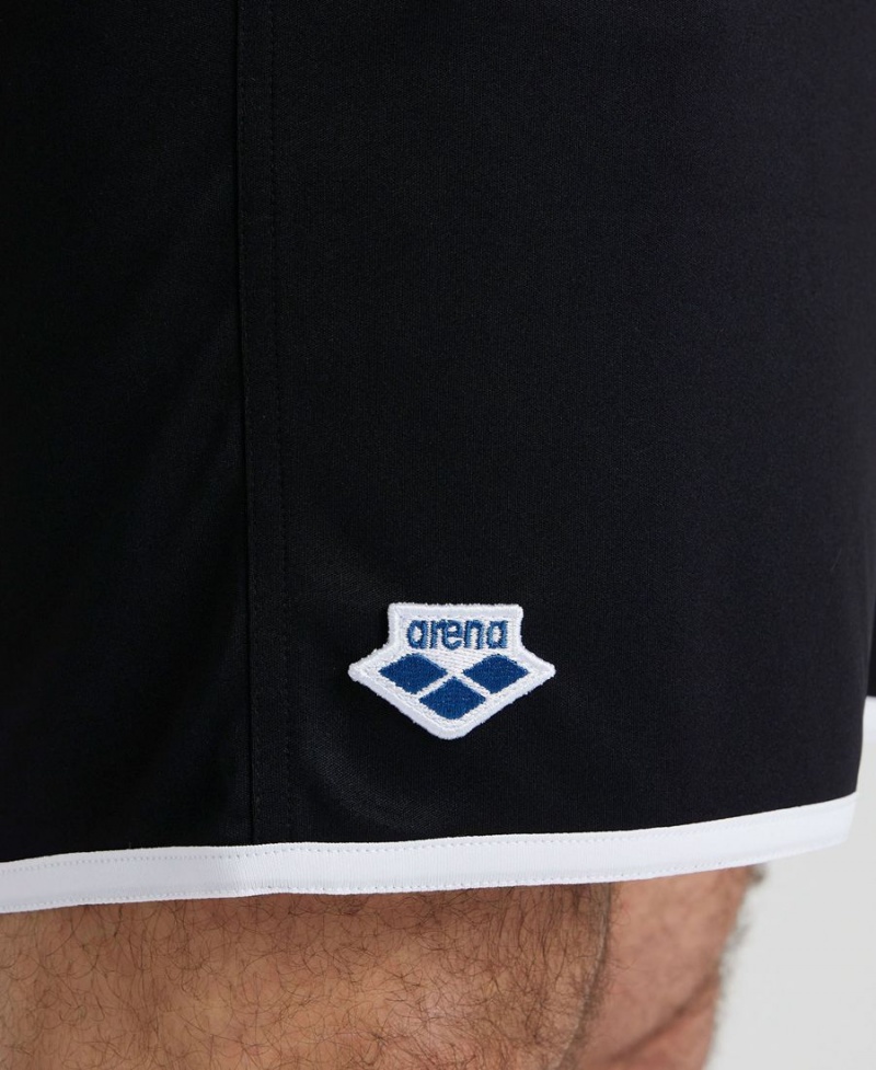 Arena Icons Beach Bermuda Kurze Hose Schwarz Weiß | QKU08P-818