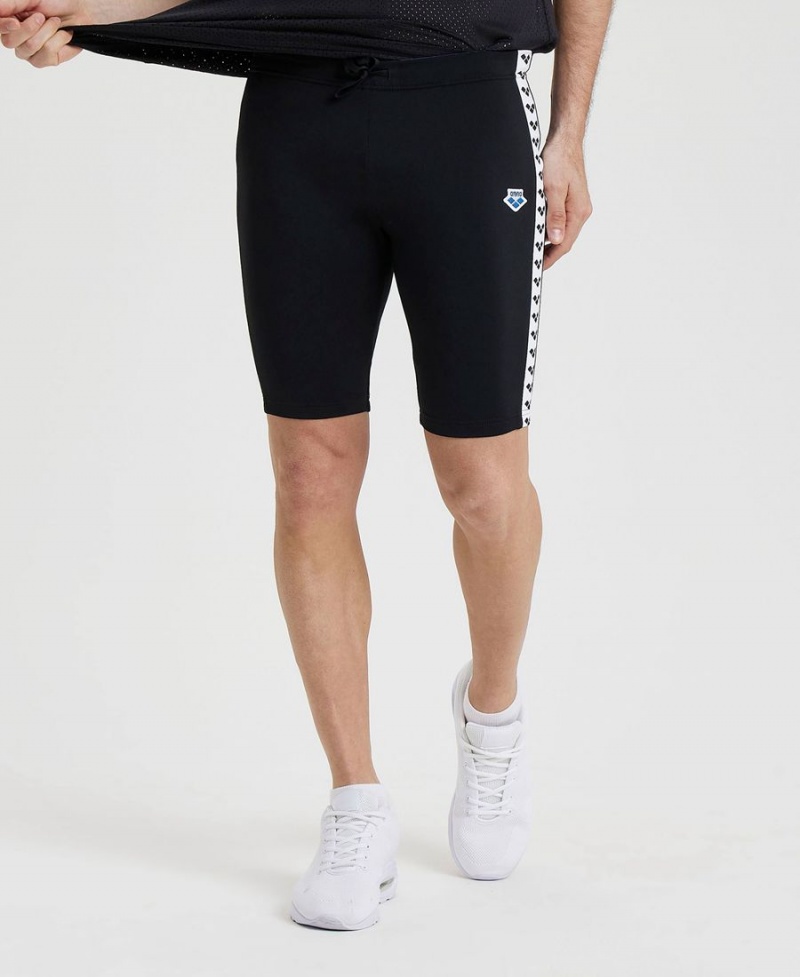 Arena Icons Biker Kurze Hose Schwarz Weiß | RYS91R-642