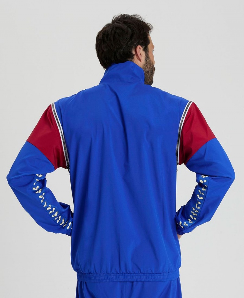 Arena Icons Convertible Jacke Blau Bordeaux Weiß | IFX54G-208