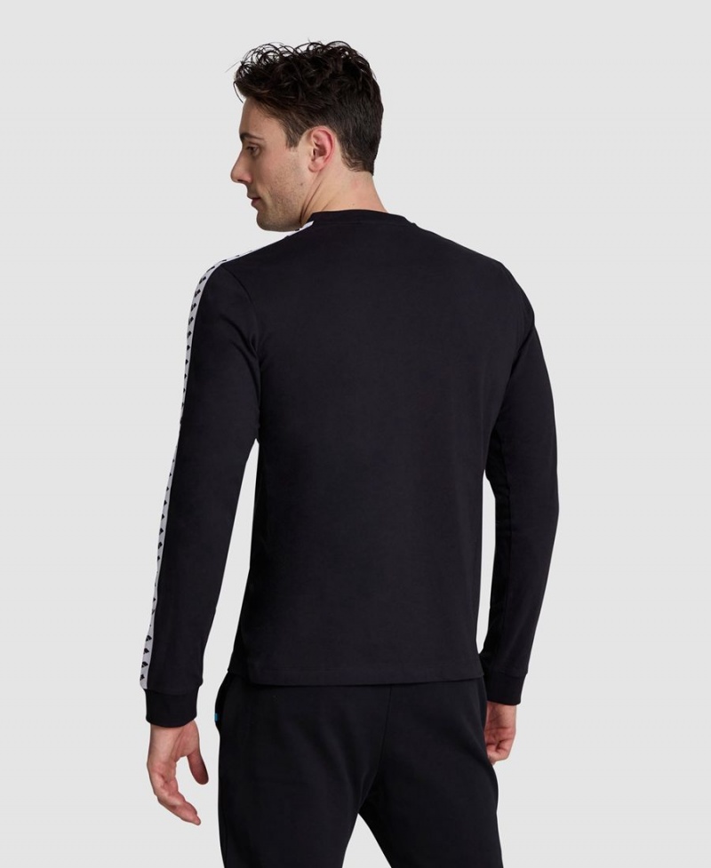 Arena Icons Long Sleeve T-Shirt Schwarz Weiß | LEW42I-328