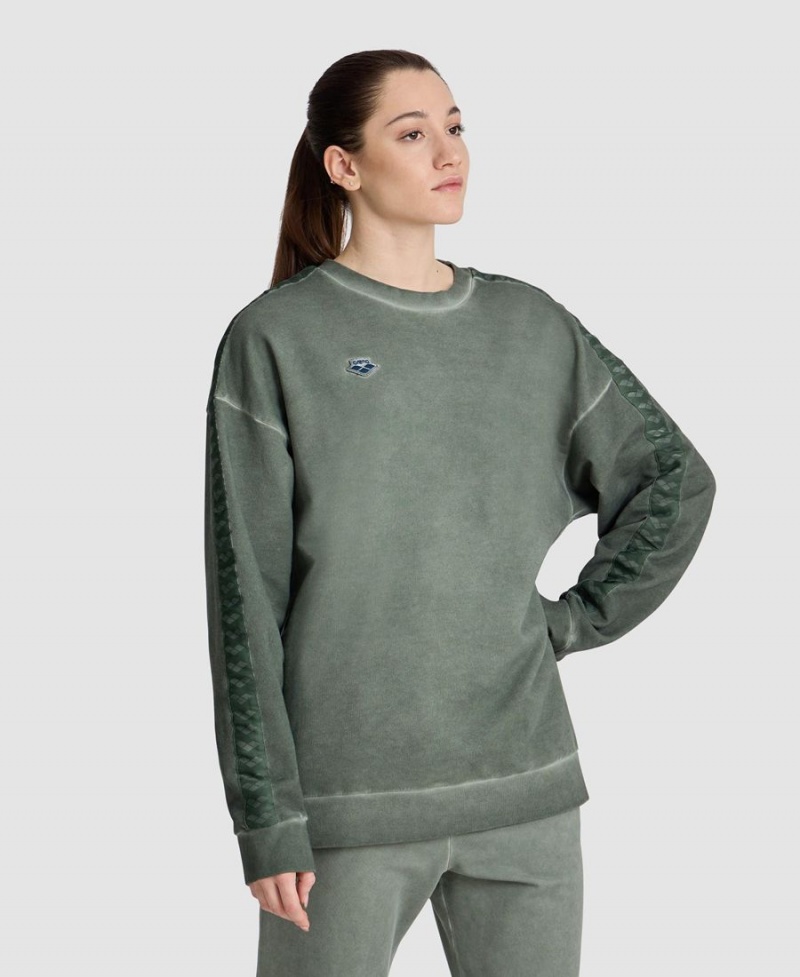 Arena Icons Oversize Sweatshirt Grün | LTD16J-640