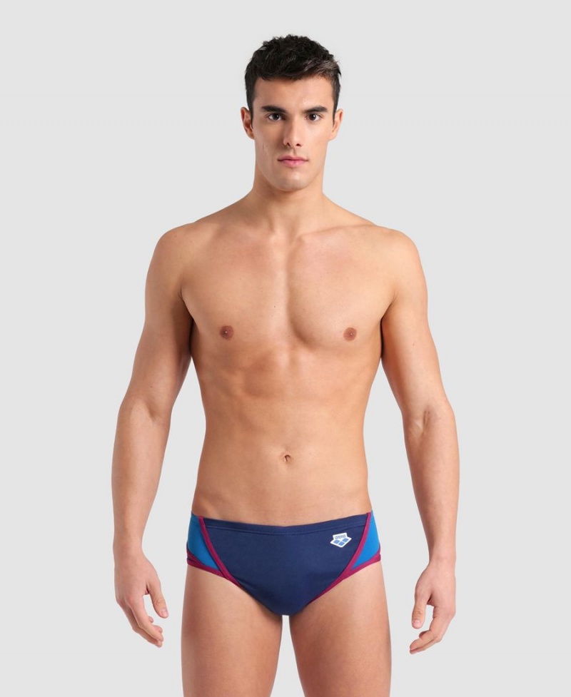 Arena Icons Panels Schwimmhose Navy Blau Weiß | HRU10J-324