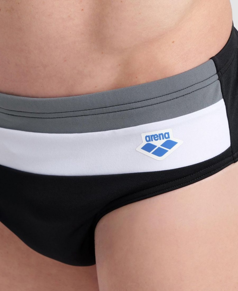 Arena Icons Panels Schwimmhose Schwarz Grau Weiß | ZAU40R-841