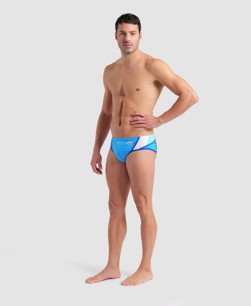 Arena Icons Panels Schwimmhose Türkis Weiß Blau | KBO21V-915