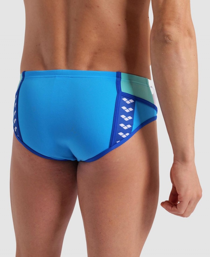 Arena Icons Panels Schwimmhose Türkis Weiß Blau | KBO21V-915