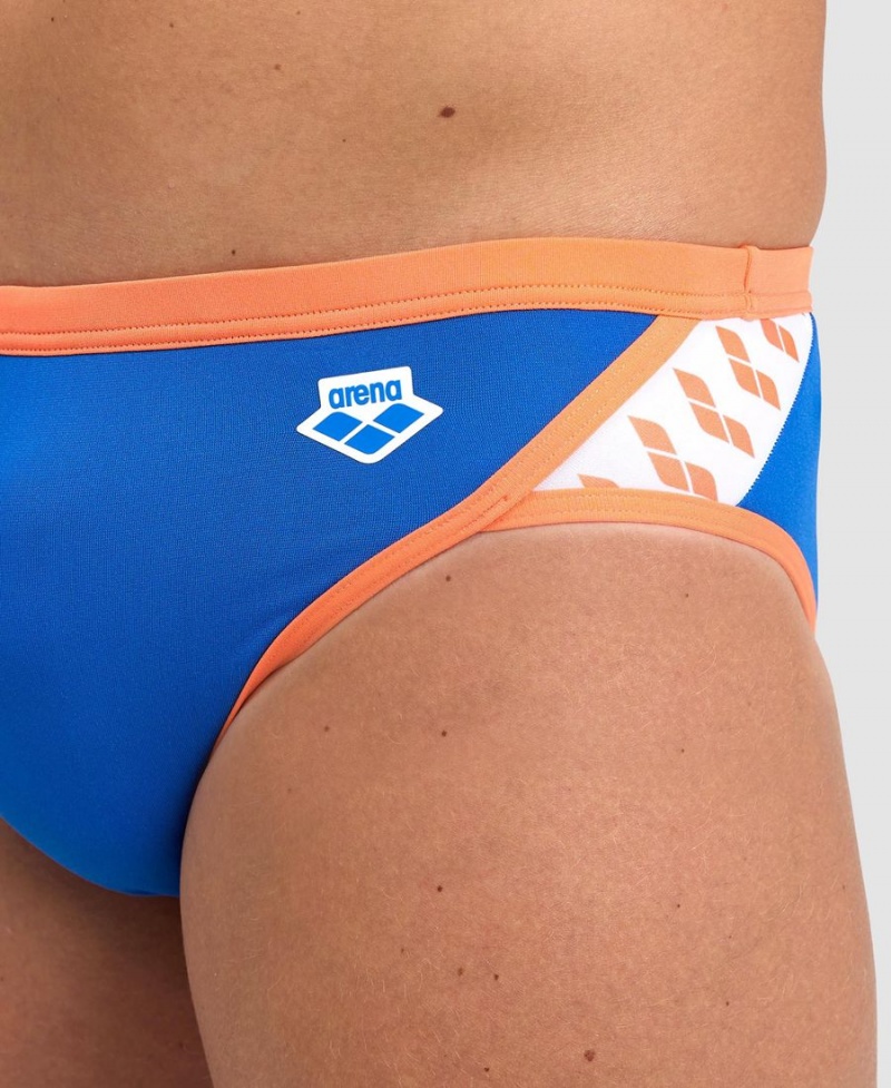 Arena Icons Schwimmhose Blau Orange | BXQ60K-192