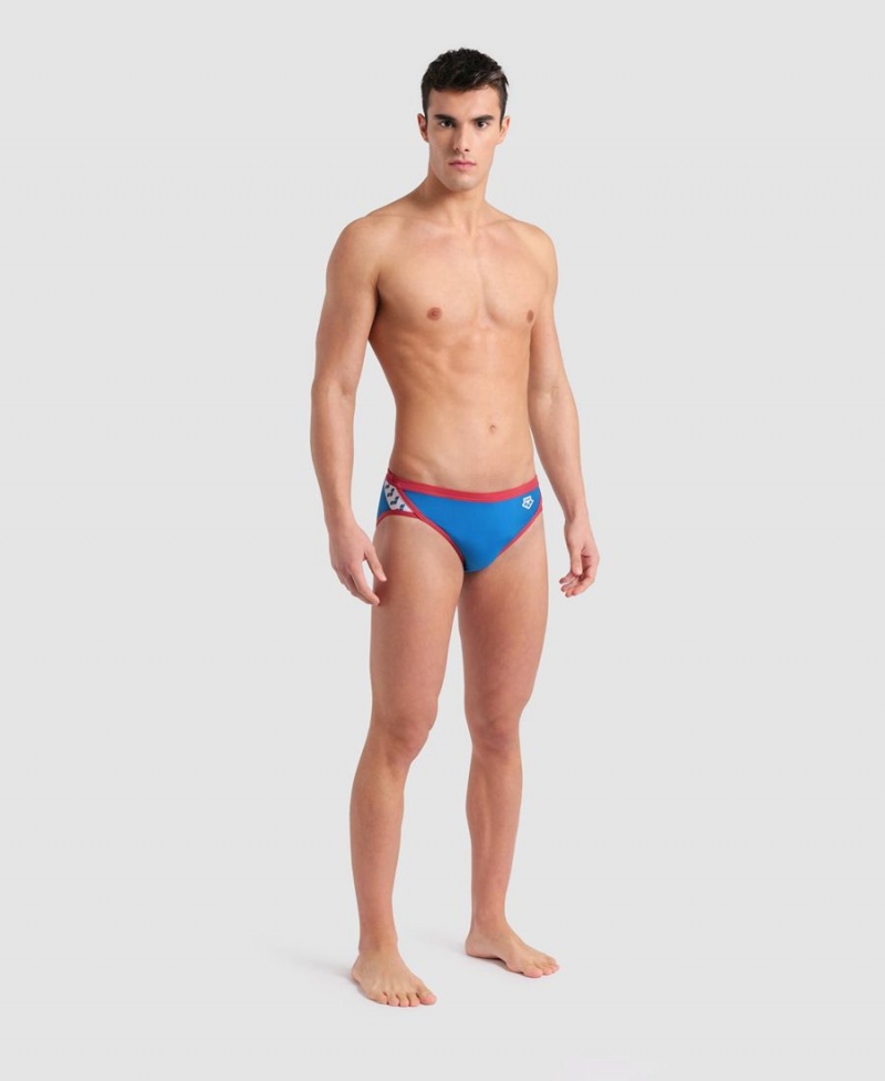 Arena Icons Schwimmhose Blau Rot | KCE11H-565