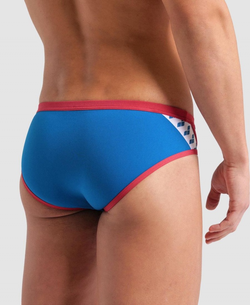 Arena Icons Schwimmhose Blau Rot | KCE11H-565