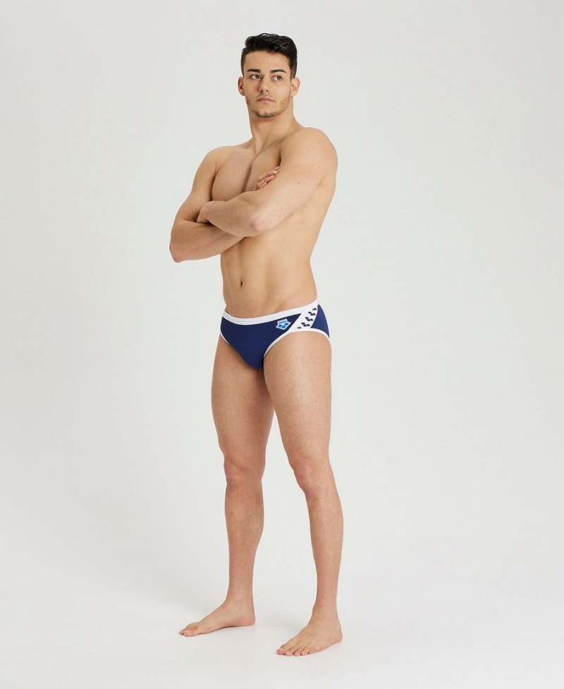 Arena Icons Schwimmhose Navy Weiß | ZSP33L-129