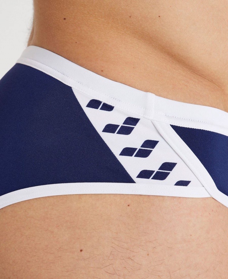 Arena Icons Schwimmhose Navy Weiß | ZSP33L-129