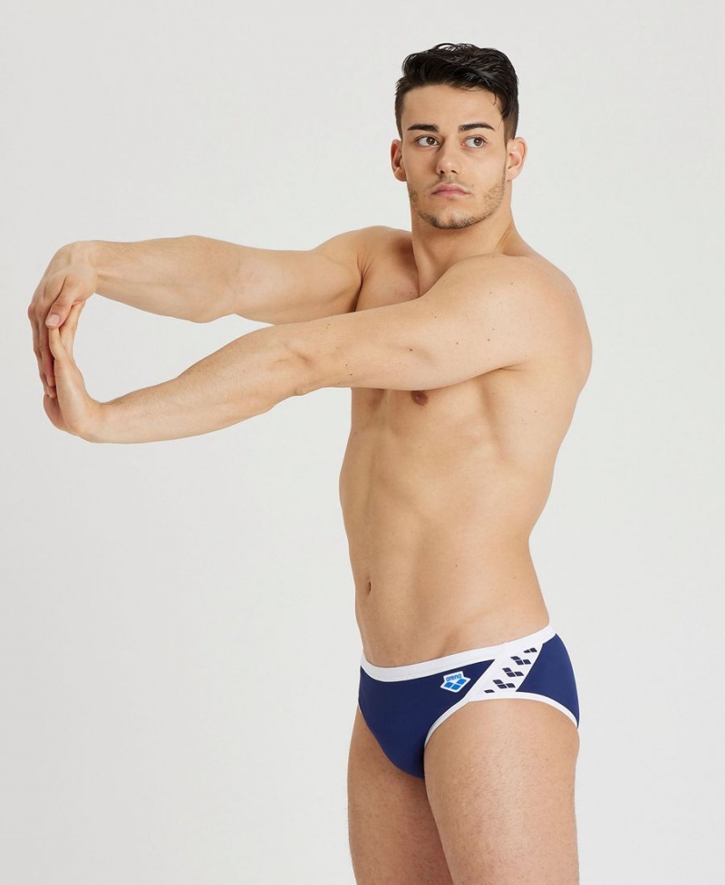 Arena Icons Schwimmhose Navy Weiß | ZSP33L-129