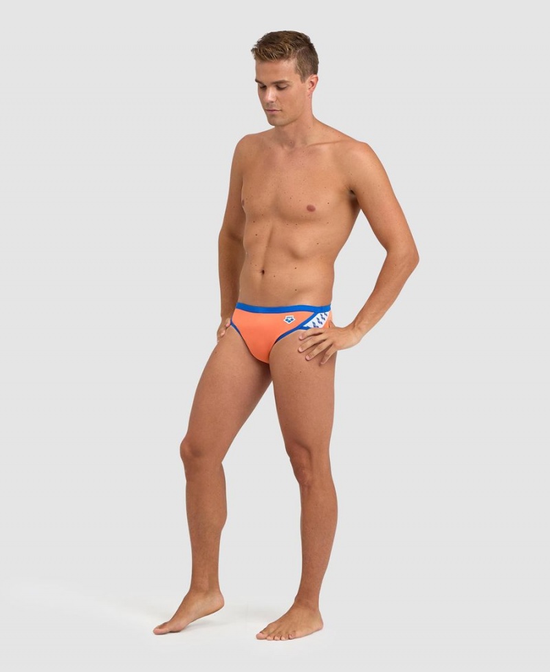 Arena Icons Schwimmhose Orange Blau | RDB06H-841