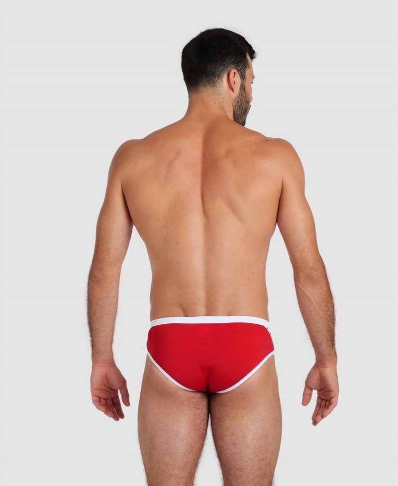 Arena Icons Schwimmhose Rot Weiß | QOP45X-177