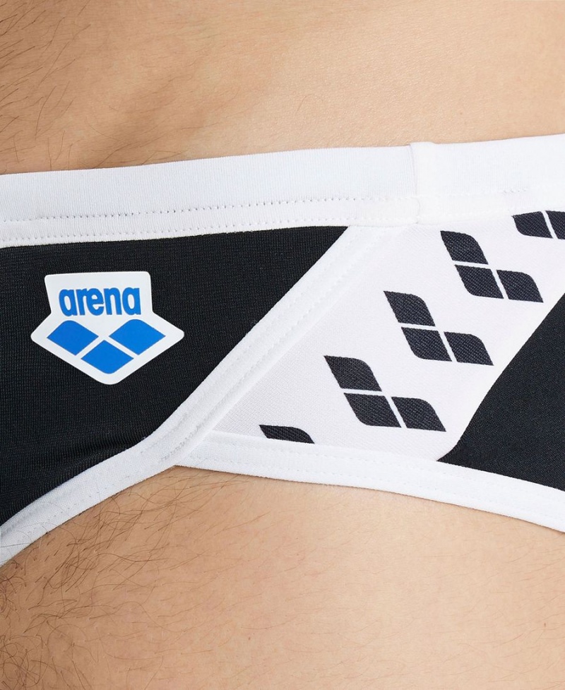 Arena Icons Schwimmhose Schwarz Weiß | MKR91N-134