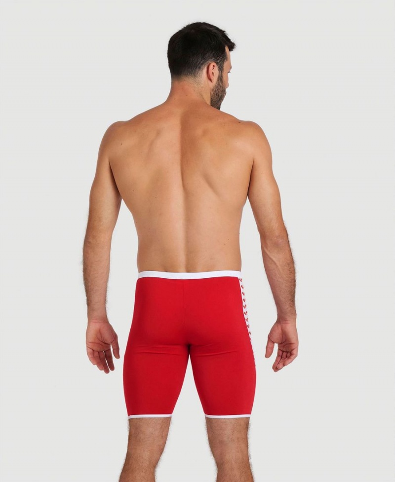 Arena Icons Solid Jammer Rot Weiß | OOX35O-572