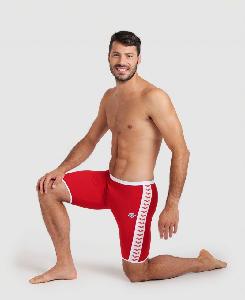 Arena Icons Solid Jammer Rot Weiß | OOX35O-572