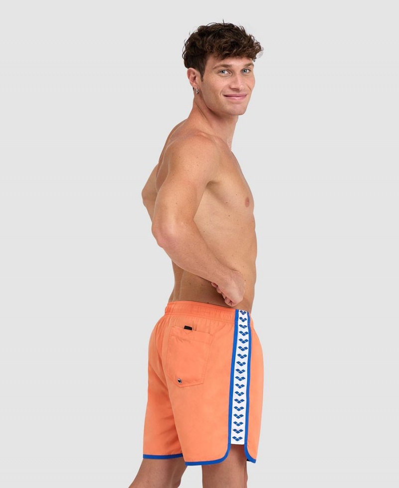 Arena Icons Team Stripe Kurze Hose Orange Blau | BON27E-029