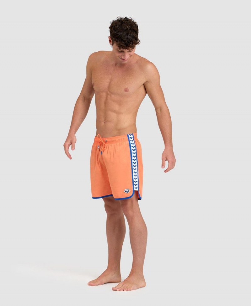 Arena Icons Team Stripe Kurze Hose Orange Blau | BON27E-029