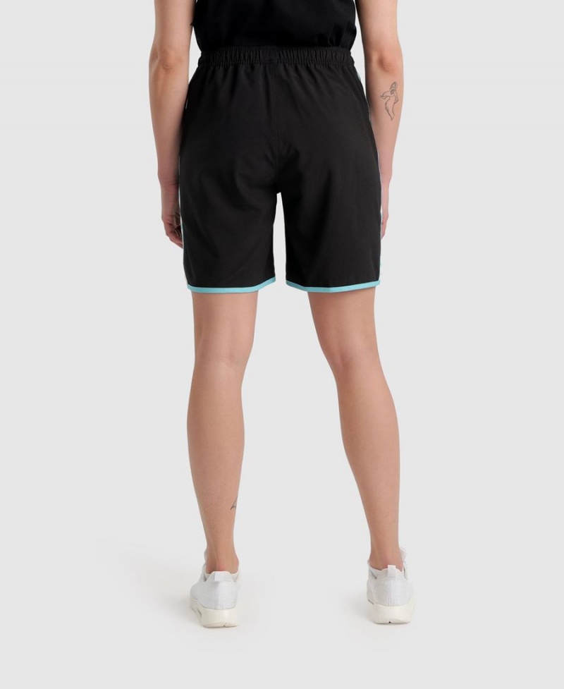 Arena Icons Teamstripe Bermuda Kurze Hose Schwarz Weiß | LJC69W-988