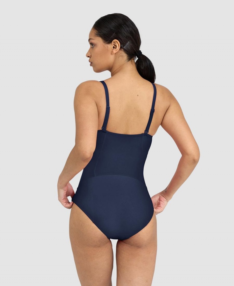 Arena Jenny BodyLift Light Cross Back Badeanzug Navy | HUT57U-835