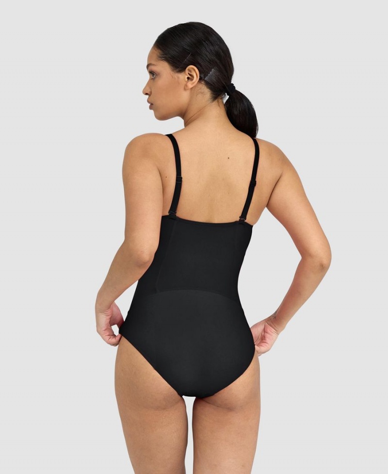 Arena Jenny BodyLift Light Cross Back Badeanzug Schwarz | VWK89P-767