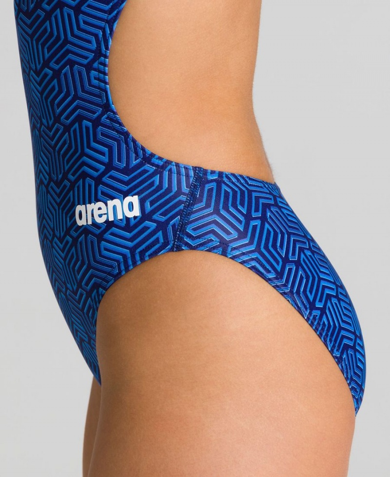 Arena Kikko Challenge Back Badeanzug Navy Mehrfarbig | LKR82A-936