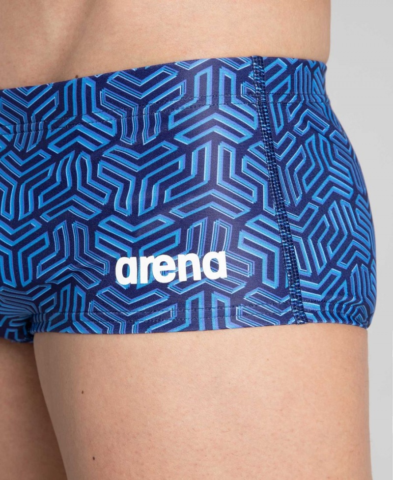 Arena Kikko Low Waisted Schwimmhose Navy Mehrfarbig | OXE64G-147