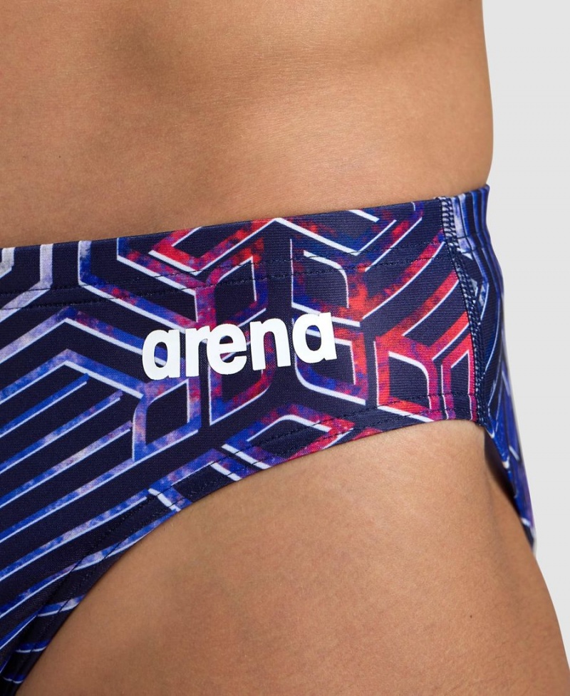 Arena Kikko Pro Schwimmhose Blau Rot | EKX00L-328