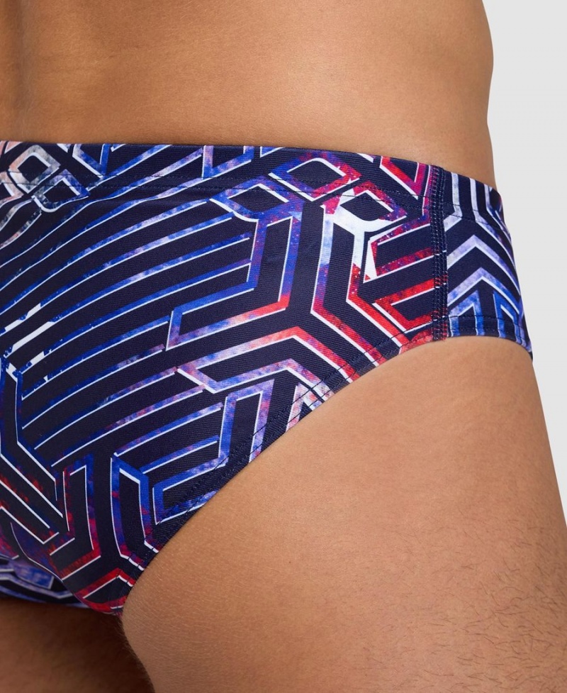 Arena Kikko Pro Schwimmhose Blau Rot | EKX00L-328