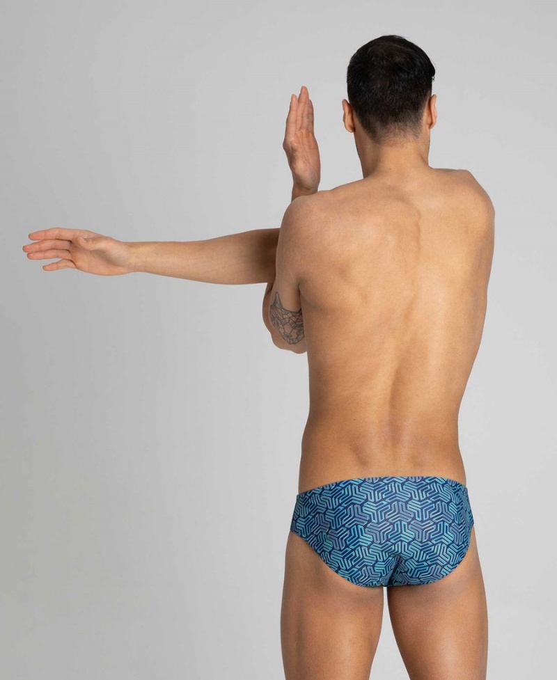 Arena Kikko Schwimmhose Navy Grün | DIM49I-559