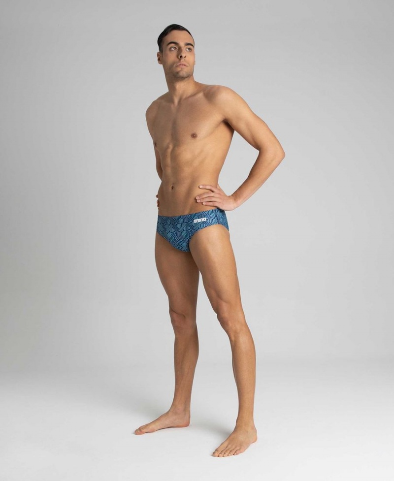 Arena Kikko Schwimmhose Navy Grün | DIM49I-559