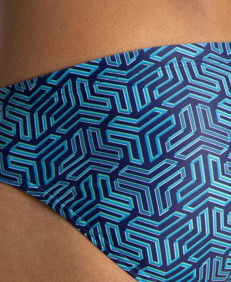 Arena Kikko Schwimmhose Navy Grün | DIM49I-559