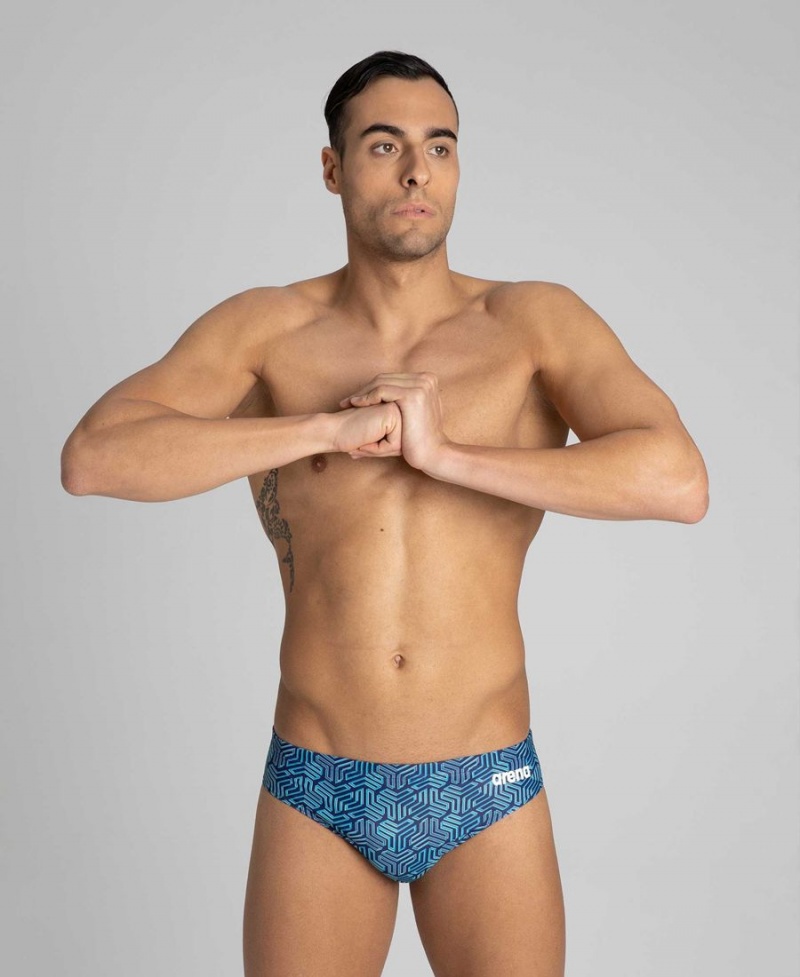 Arena Kikko Schwimmhose Navy Grün | DIM49I-559