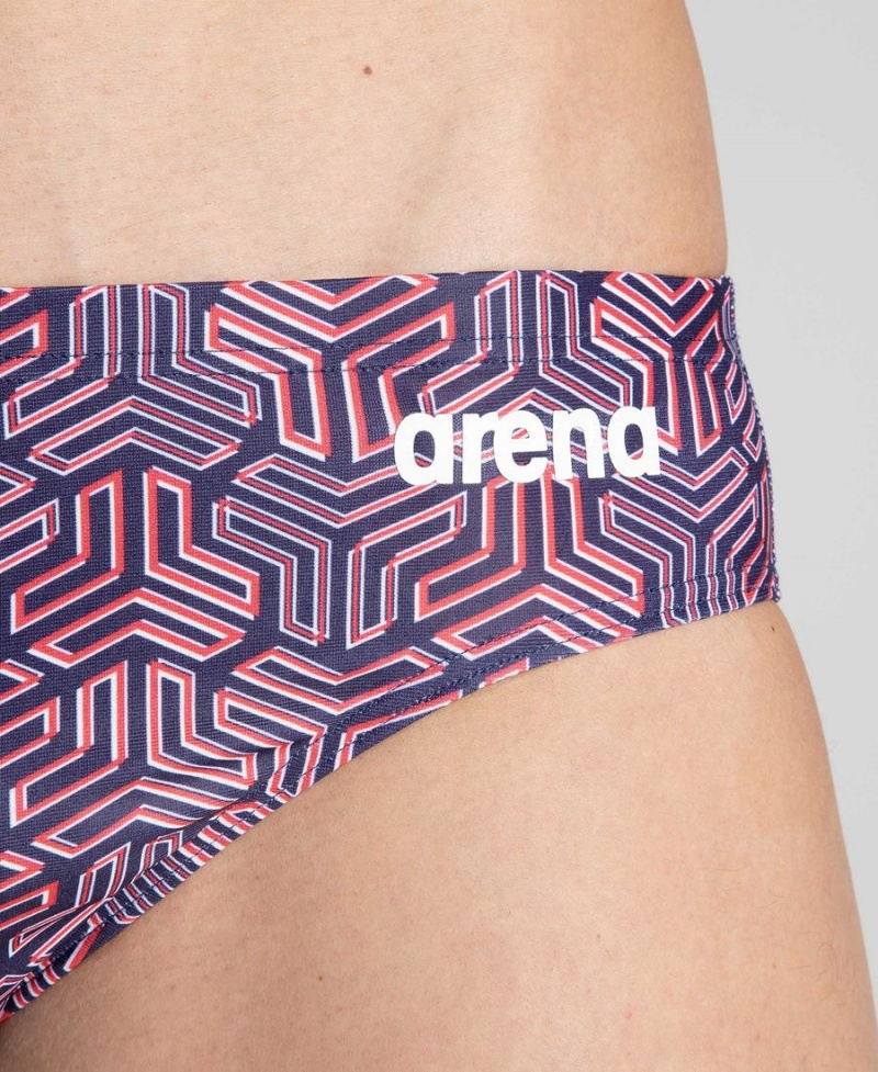 Arena Kikko Schwimmhose Navy Rot | HRM17M-560