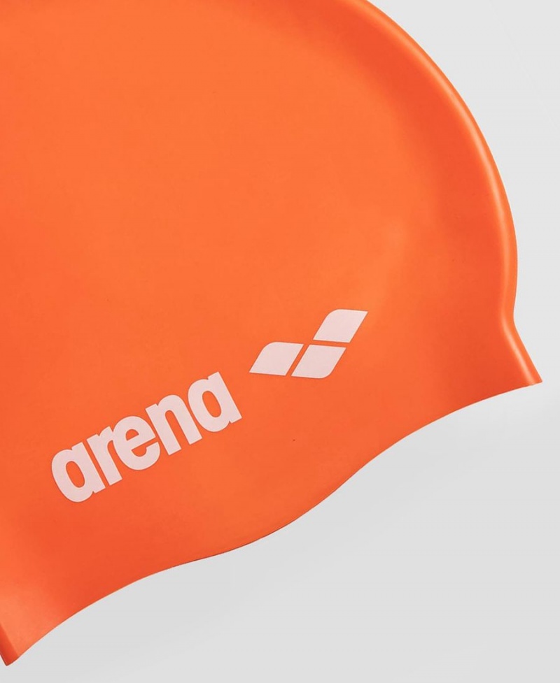 Arena Klassische Silikon Badekappe Orange | PJD47W-249