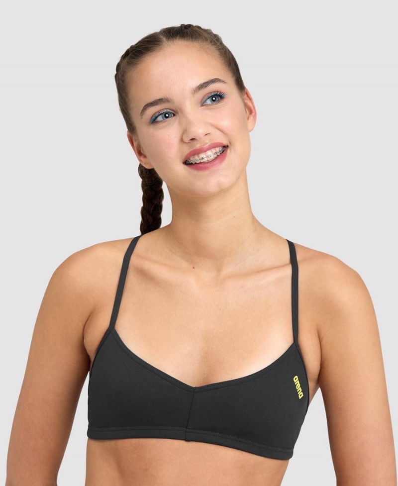 Arena Live Bandeau Bikinioberteil Schwarz | WJH29I-960