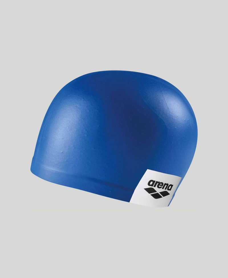 Arena Logo Moulded Silikon Badekappe Blau | KJH52N-354