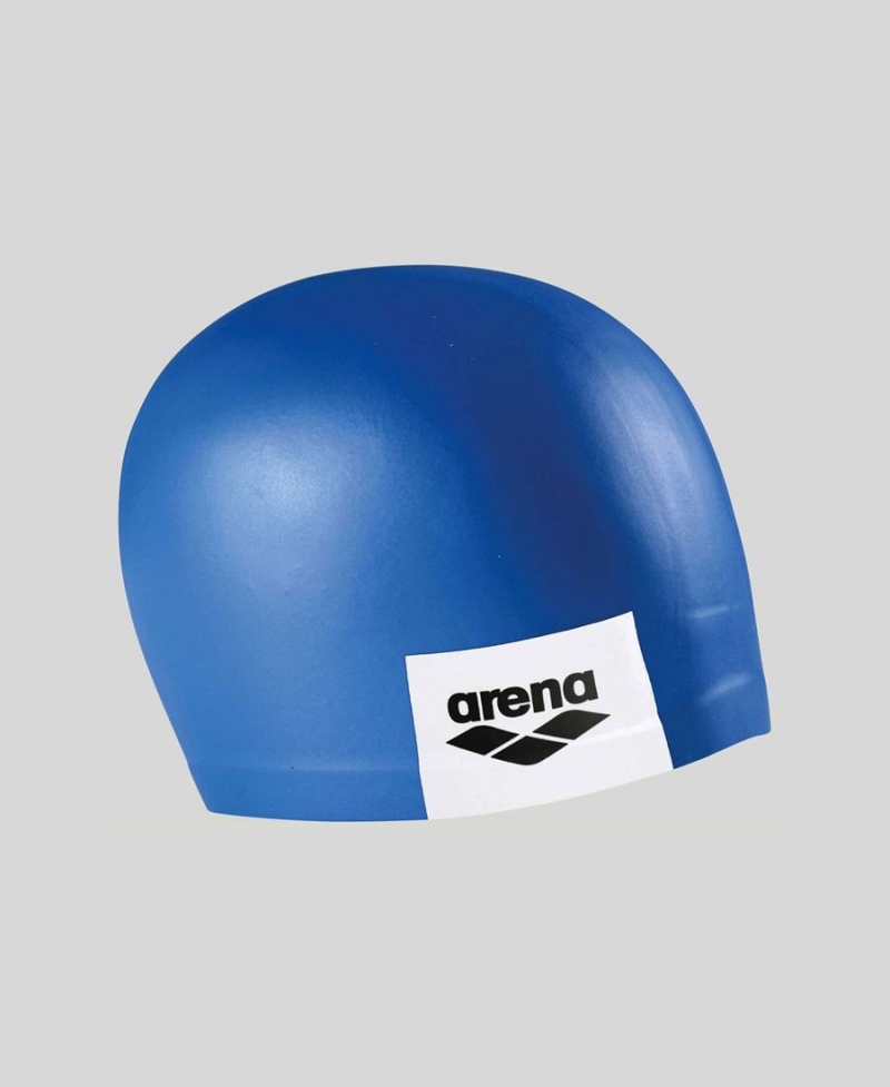 Arena Logo Moulded Silikon Badekappe Blau | KJH52N-354