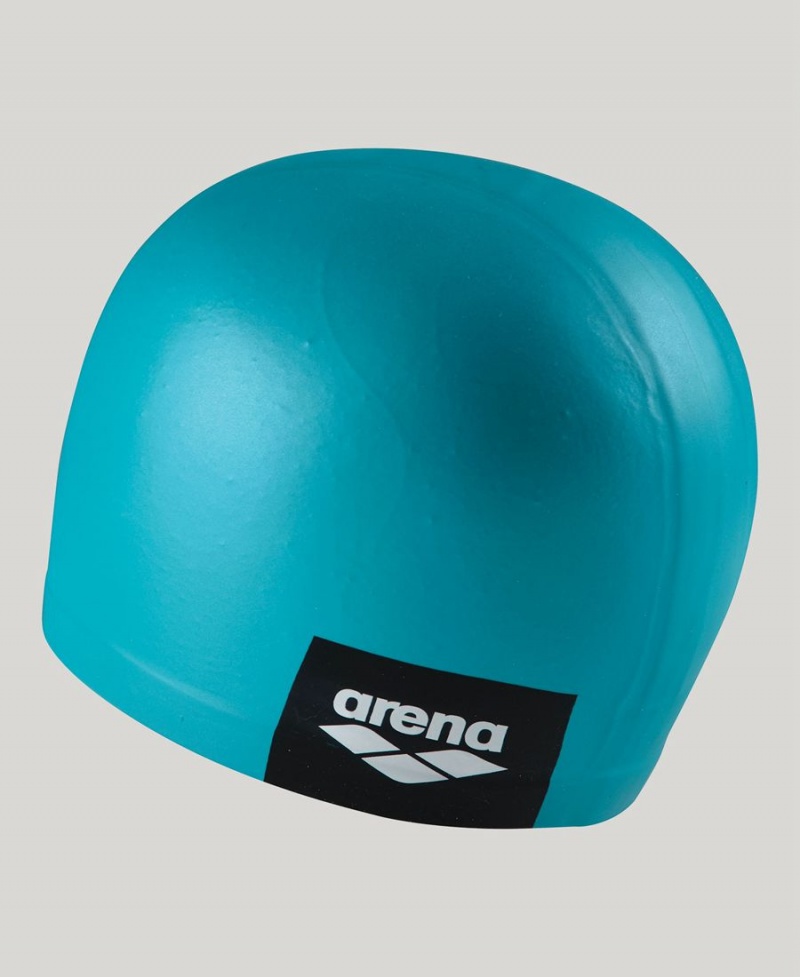 Arena Logo Moulded Silikon Badekappe Türkis | DHM22J-124