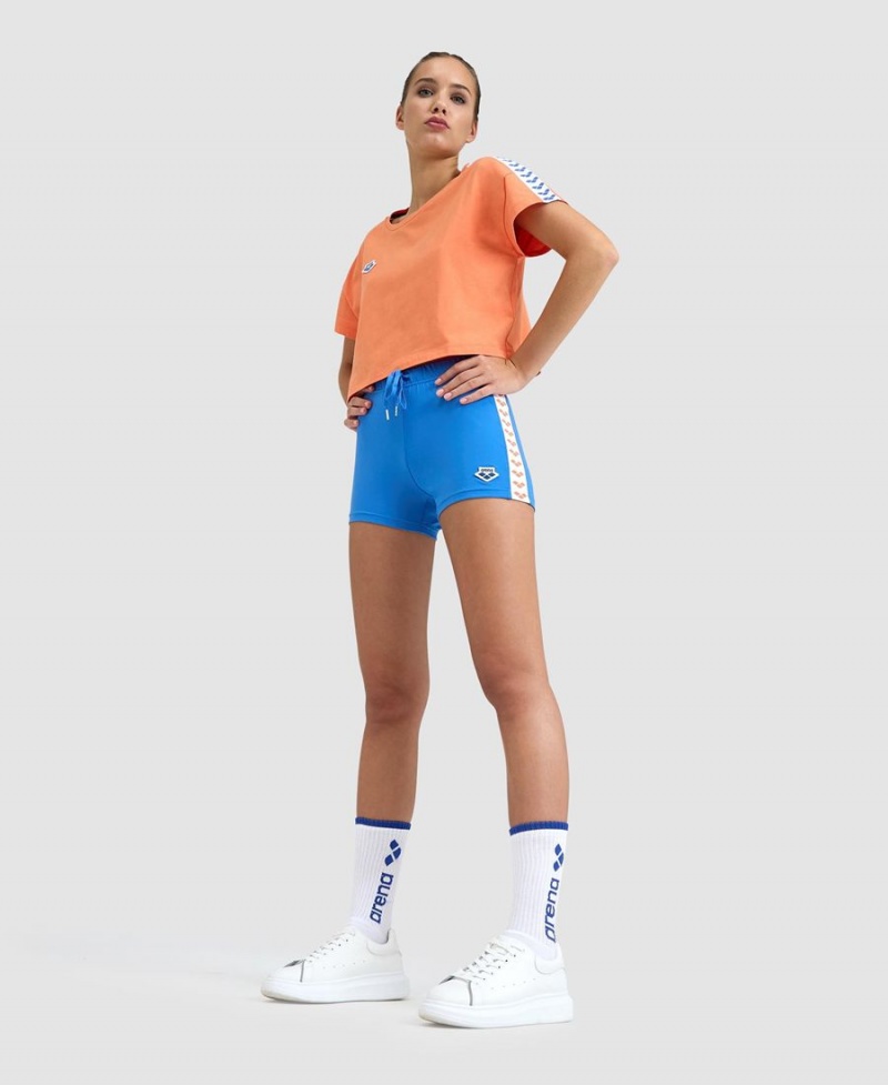 Arena Lorella Team Kurze Hose Blau Weiß | WFX09C-852