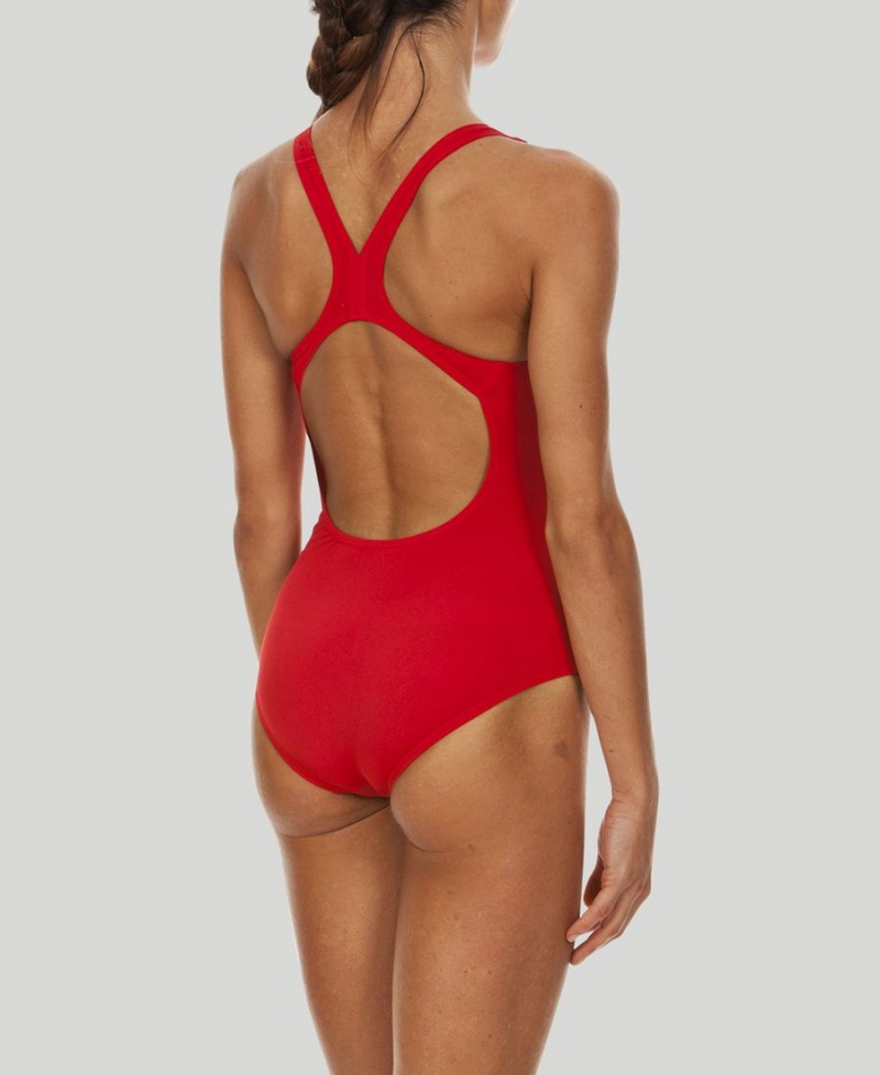 Arena Madison Swim Pro Back Badeanzug Rot | XOX99X-370