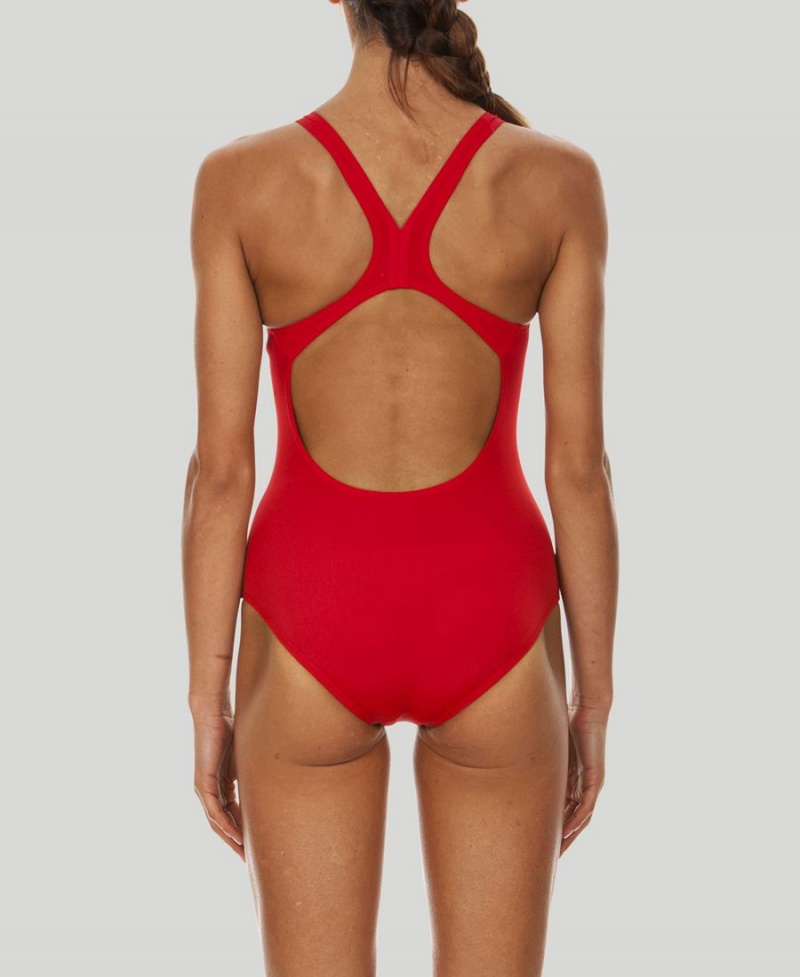 Arena Madison Swim Pro Back Badeanzug Rot | XOX99X-370