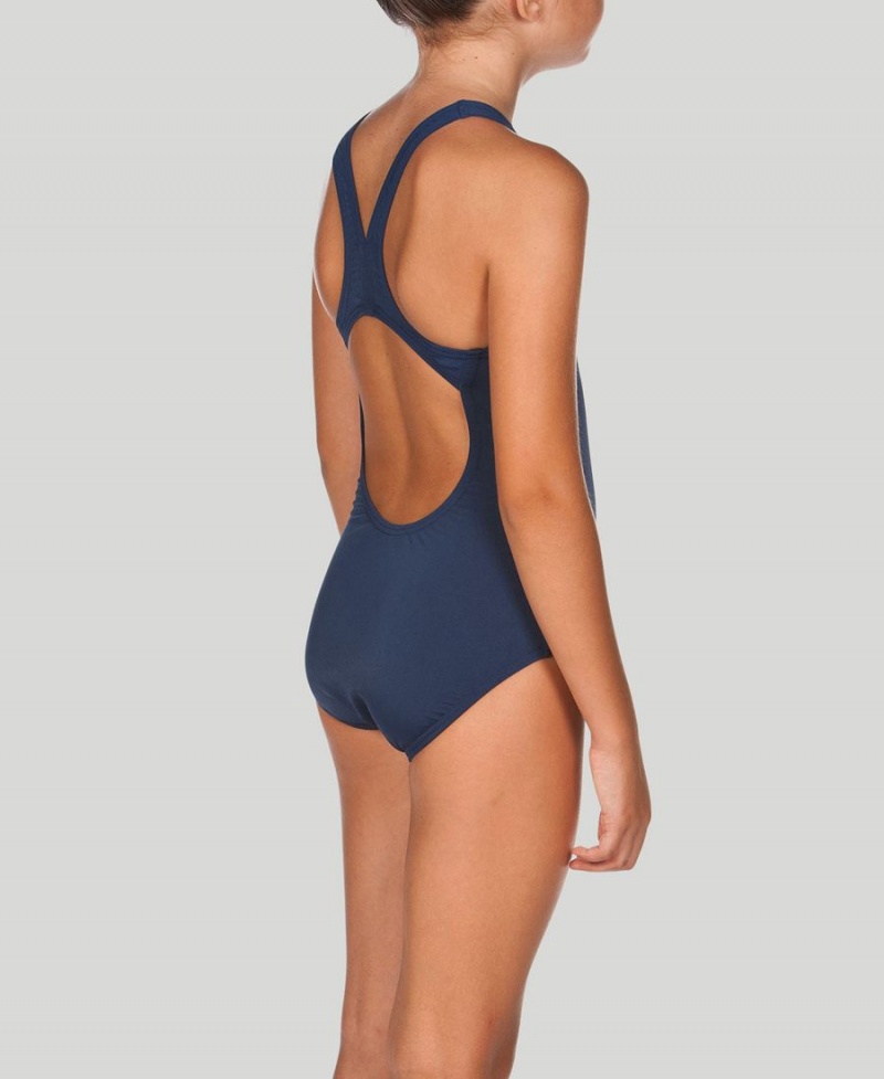 Arena Madison Youth Swim Pro Back Badeanzug Navy | UOI44W-356