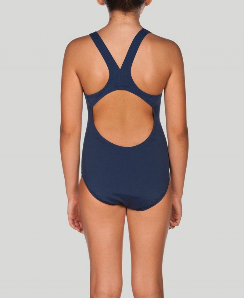 Arena Madison Youth Swim Pro Back Badeanzug Navy | UOI44W-356