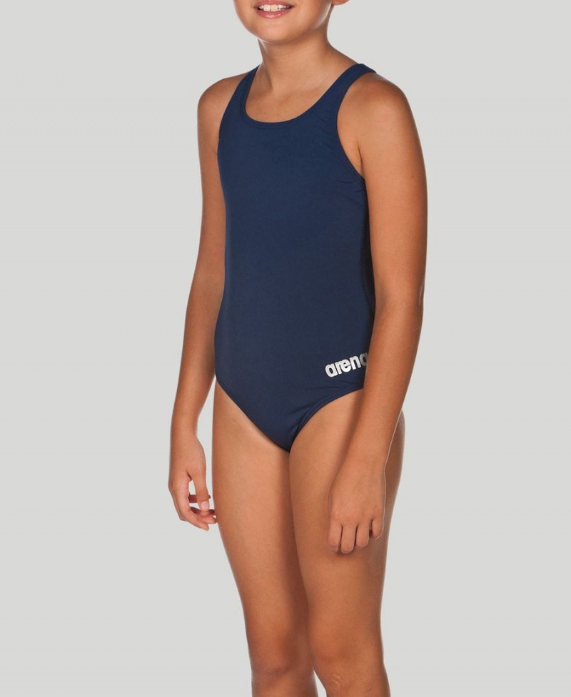 Arena Madison Youth Swim Pro Back Badeanzug Navy | UOI44W-356