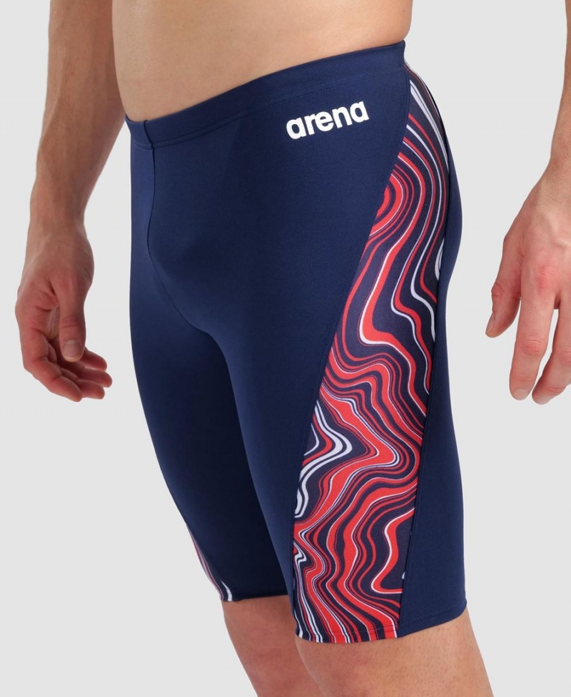 Arena Marbled Jammer Navy Rot Mehrfarbig | SII44I-746